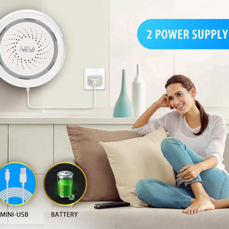 NEO NAS-AB02W WiFi USB Siren Alarm Sensor for Home Alarms Security, AB02W NEO NAS-AB02W WiFi USB Siren Alarm Sensor for Home Alarms Security, AB02W